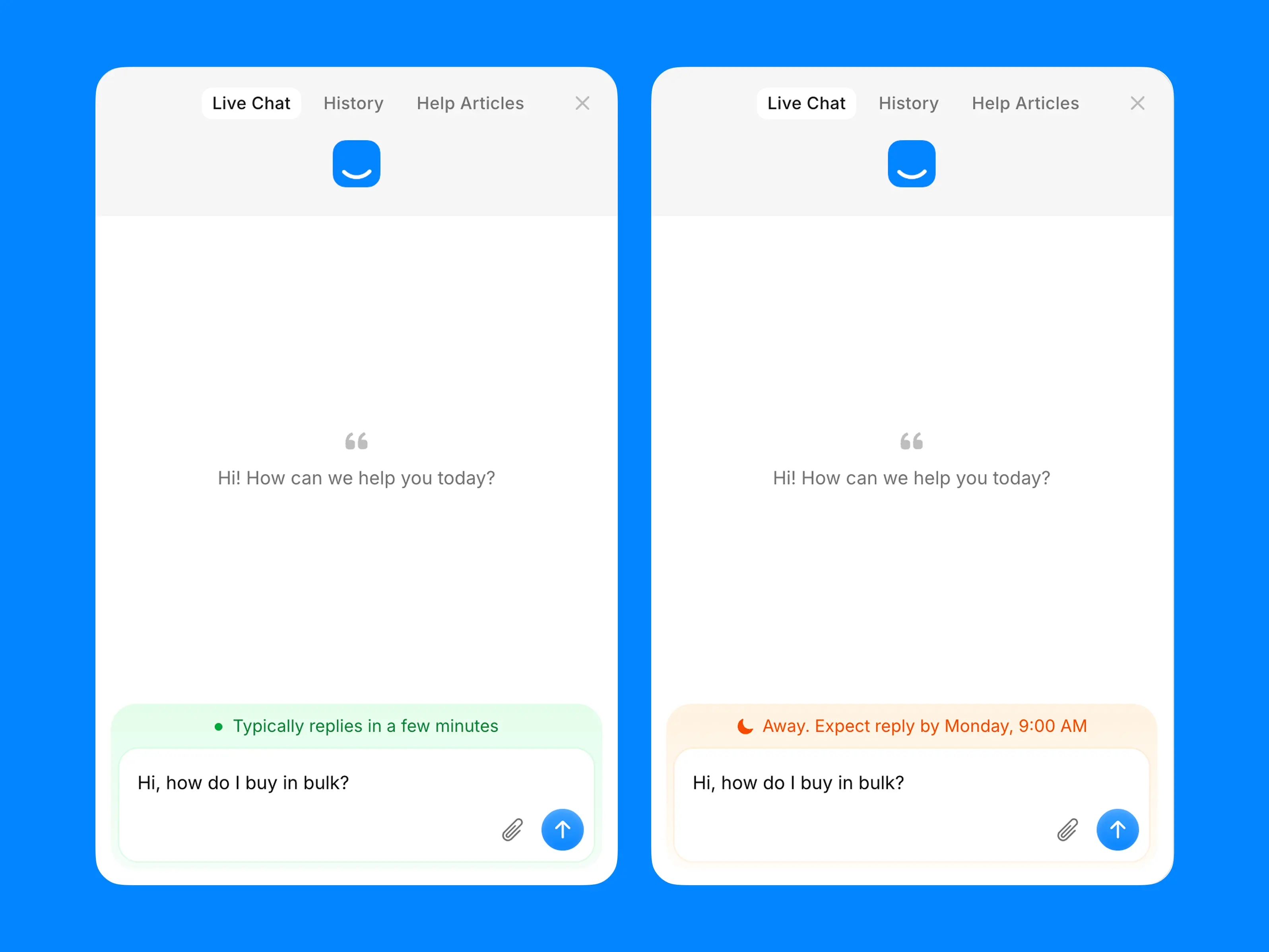 Widget states (1 of 2)